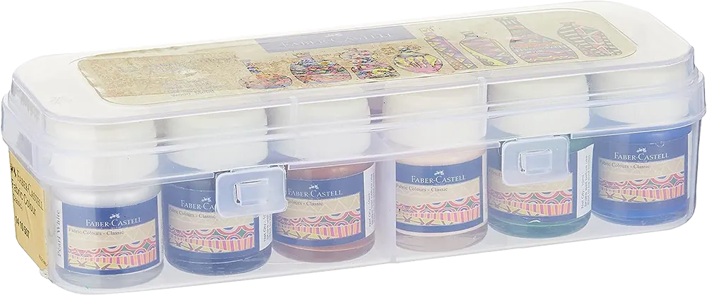 مجموعة ألوان قماش فابر كاسيل، 12 لون ،10 مللي، ألوان متعددة، 1410507