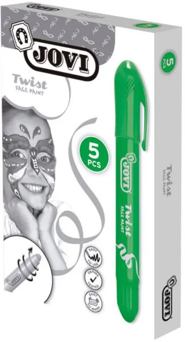 قلم تلوين الوجة جوفي، 1 قطعة ، أخضر