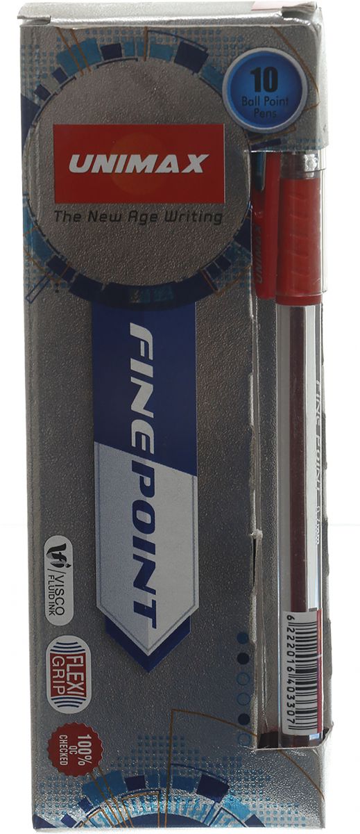 قلم حبر جاف فاين بوينت، 7 ملم، أحمر