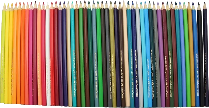 Faber-Castell Colored Pencils Set, 48 Colors, Long, Assorted Colors