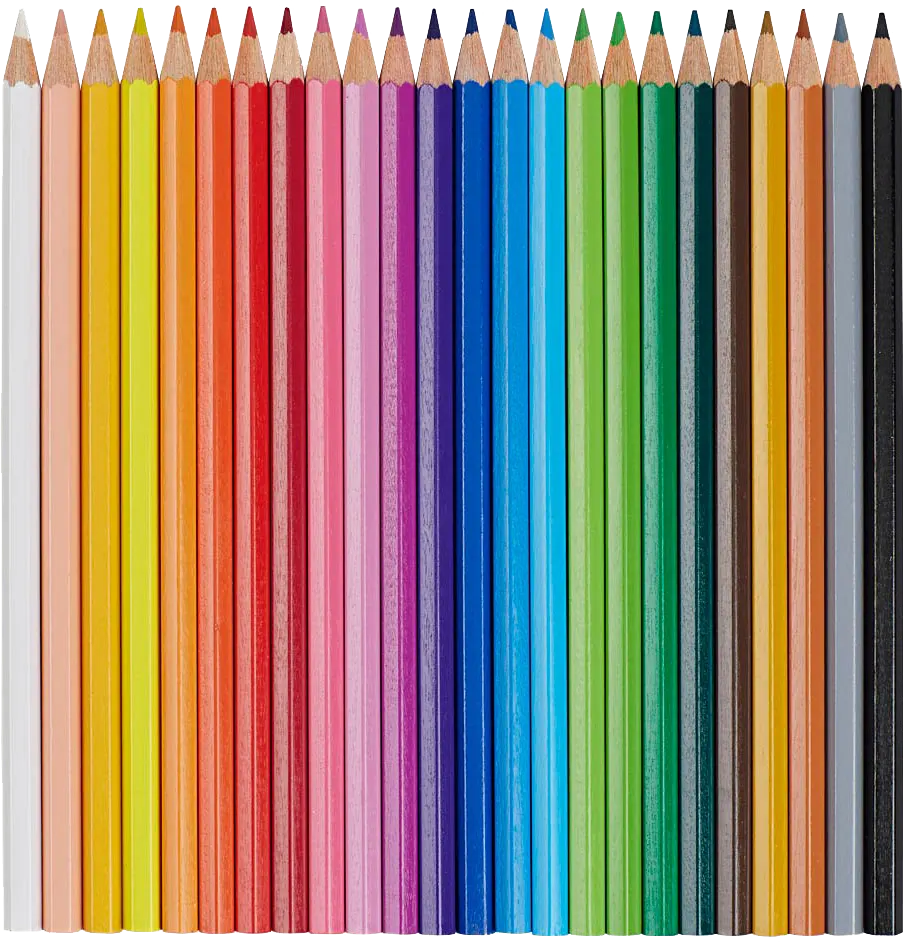 مجموعة ألوان خشب من فابر كاستل، 24 لون، طويلة، ألوان متعددة