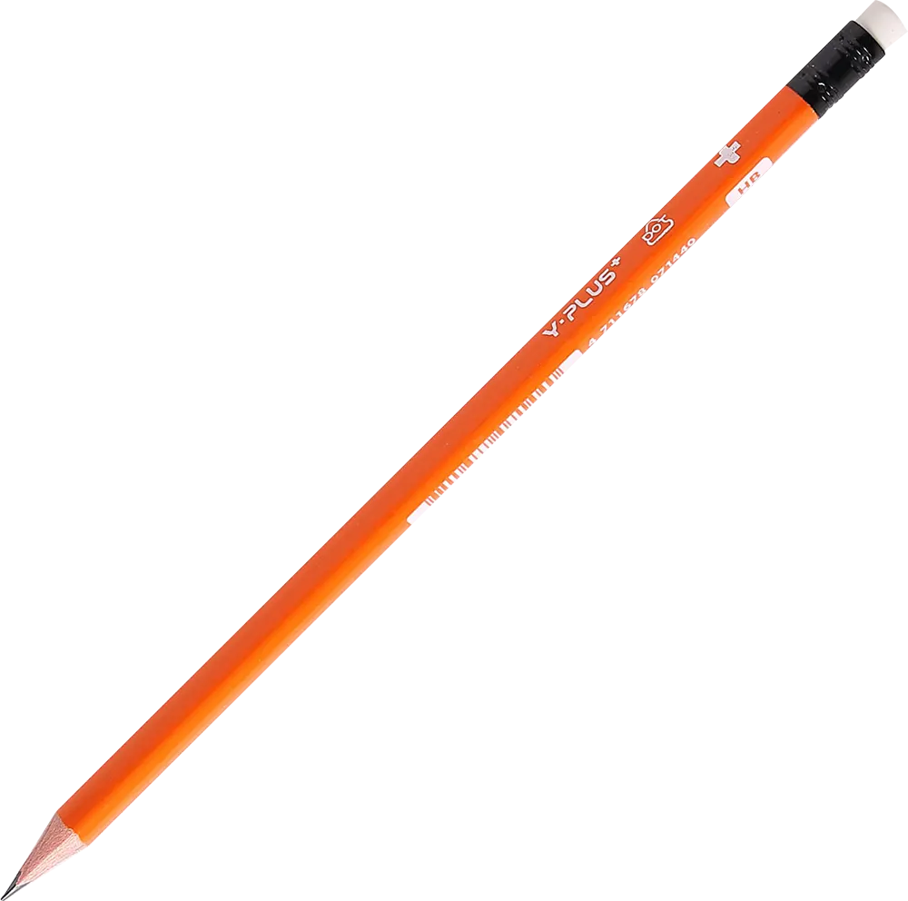 علبة أقلام رصاص واي بلس، 12 قلم، بأستيكة، درجة HB، 1204PX