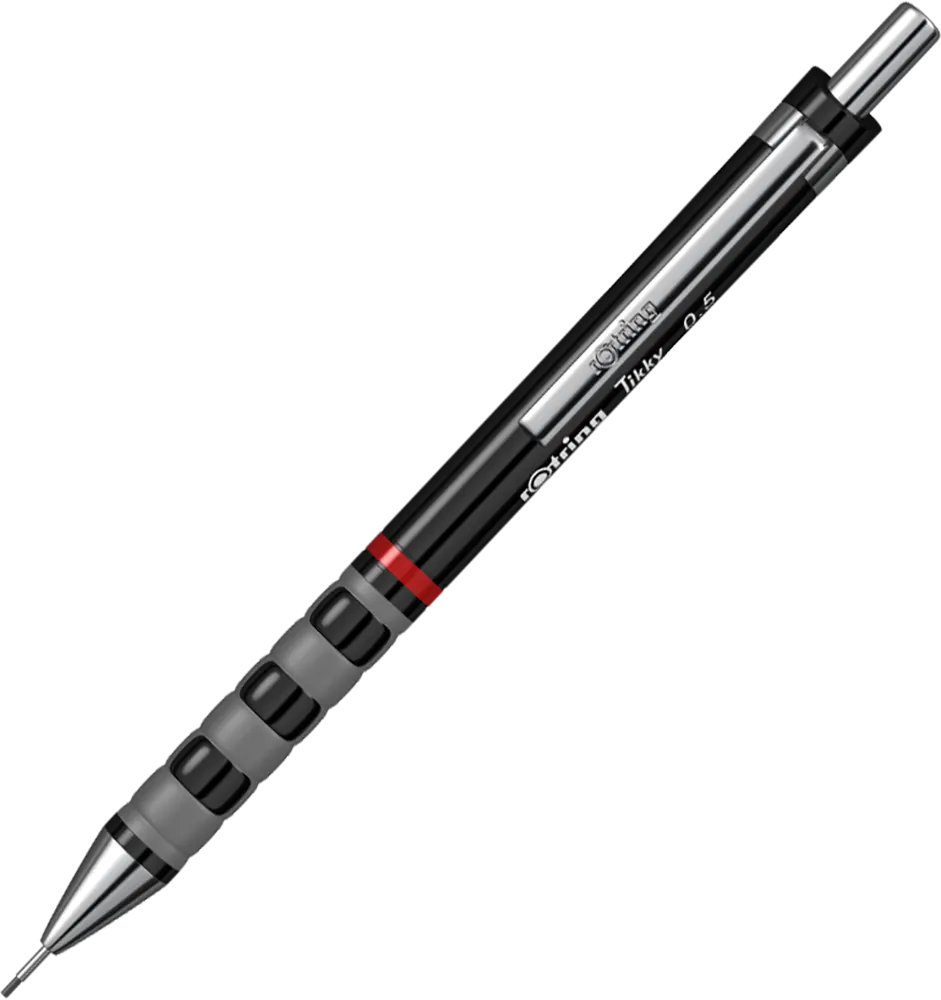 قلم سنون تيكي روترينج بلاستيك ، سن رصاص 0.5 ملم ، أسود، 1904695