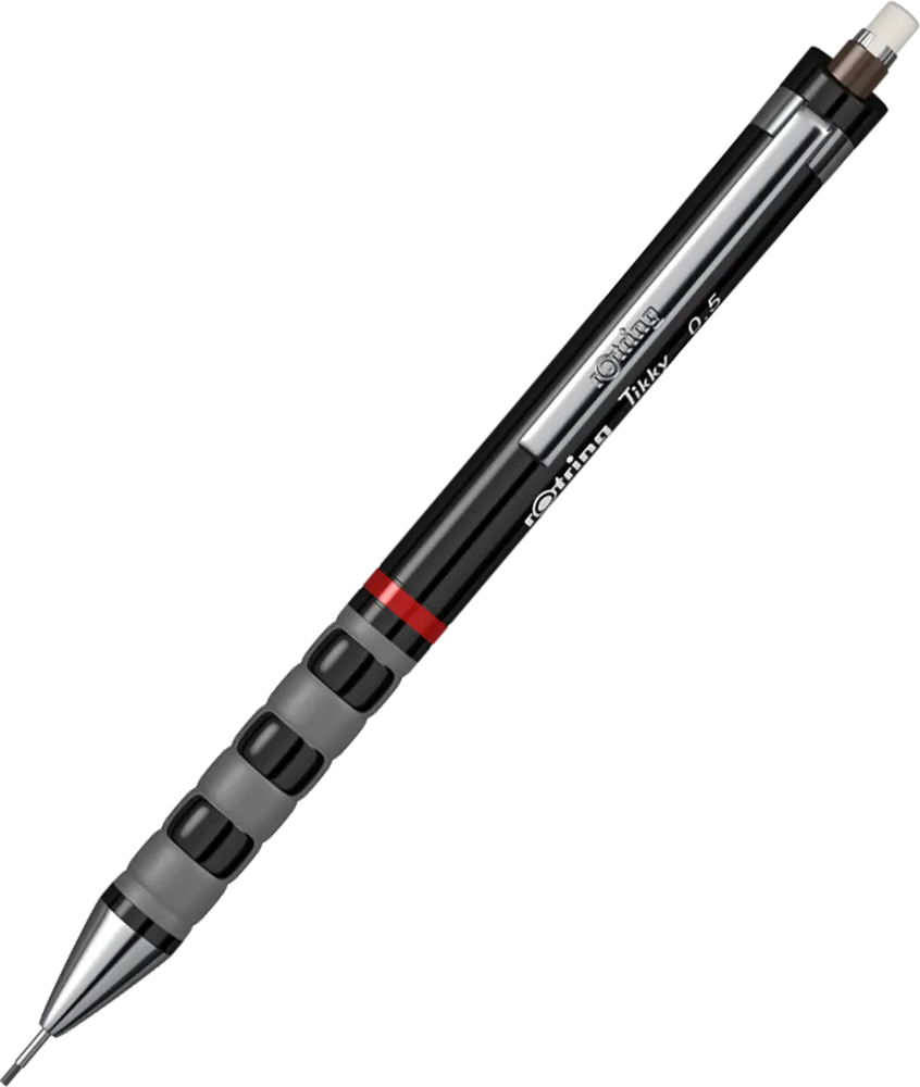 قلم سنون تيكي روترينج بلاستيك ، سن رصاص 0.5 ملم ، أسود، 1904695