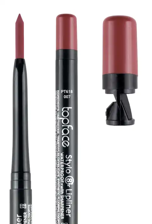 TOPFACE STYLO Waterproof LIPLINER With Sharpner 007