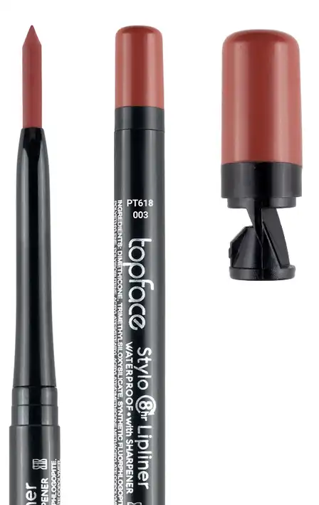 TOPFACE STYLO Waterproof LIPLINER With Sharpner 003