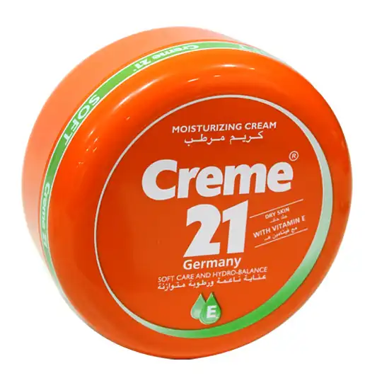 كريم ترطيب مع فيتامين E من كريم21 250مل