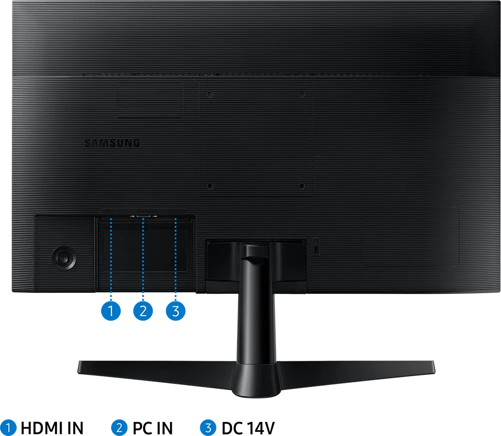 PC LED Monitor Samsung 22", FHD, IPS Panel, Black, LF22T350FHMXEG
