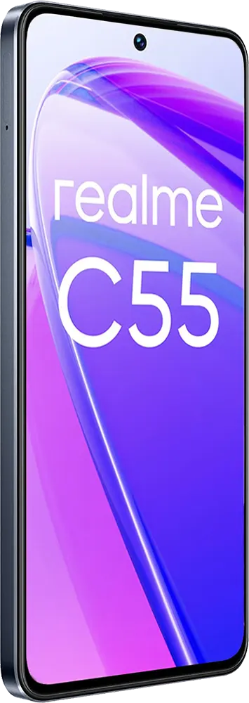 موبايل ريلمي C55 ثنائي الشريحة ، ذاكرة 256 جيجابايت ، رامات 8 جيجابايت ، شبكة الجيل الرابع  إل تي إي، أسود