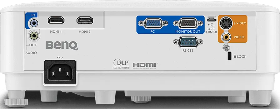BenQ Projector, WXGA Resolution, 3600 Lumens, HDMI, High Contrast, White, MW550