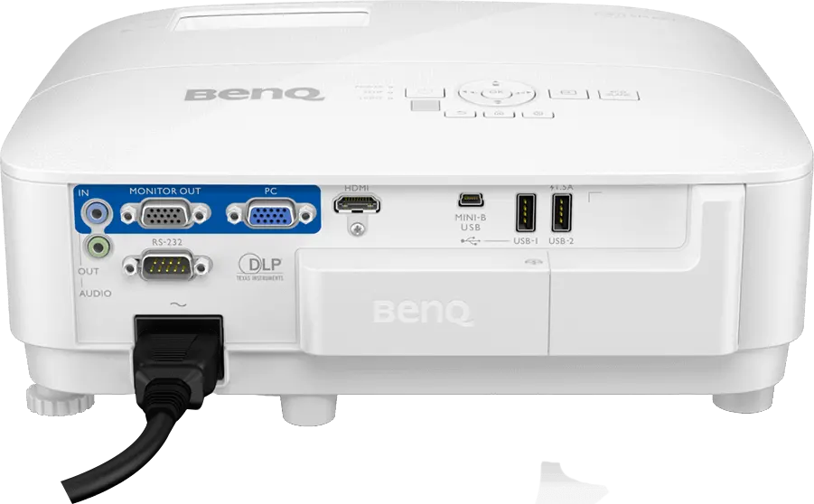 بروجيكتور بينكيو ذكي (أندرويد)، دقة XGA، سطوع 3600 لومن، HDMI ،USB، أبيض، EX600