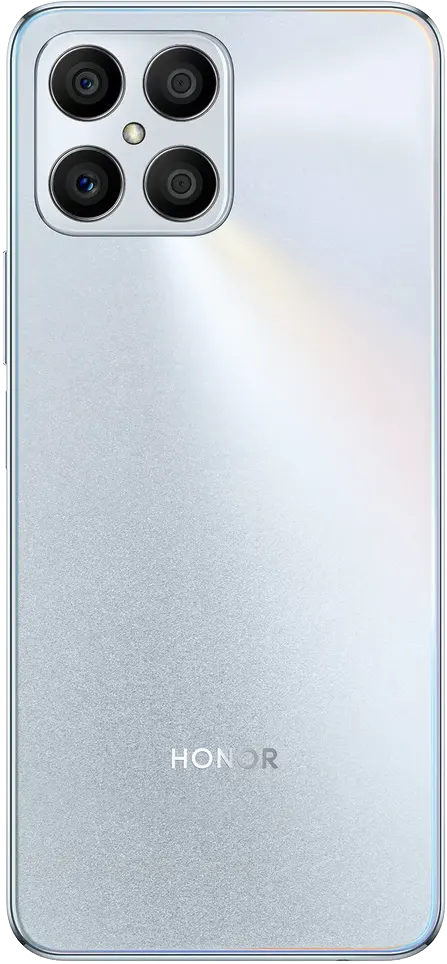 HONOR X8 Dual SIM Mobile, 128GB Internal Memory, 6GB RAM, 4G LTE, Silver
