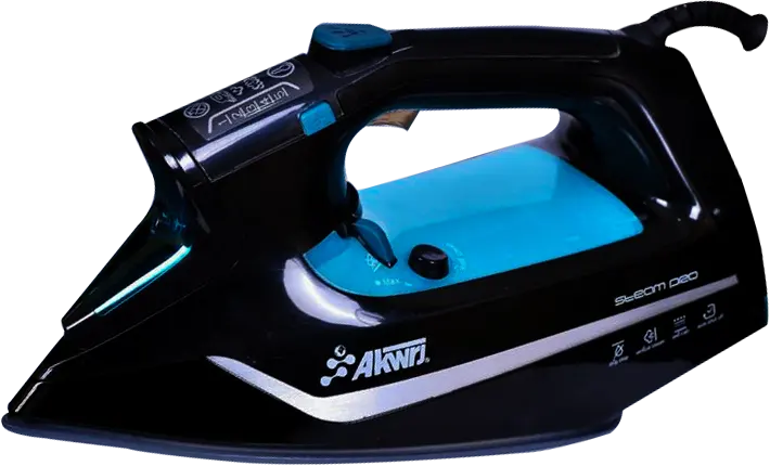 مكواة ملابس بخار اكوارج ، 2800 وات ، 280 ملي ، قاعدة سيراميك ، أسود ، MH-2800W