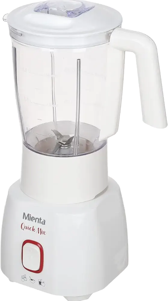 Mienta Quick Mix Electric Blender, 400 Watt, 1.5 Liter, White, BL1261A