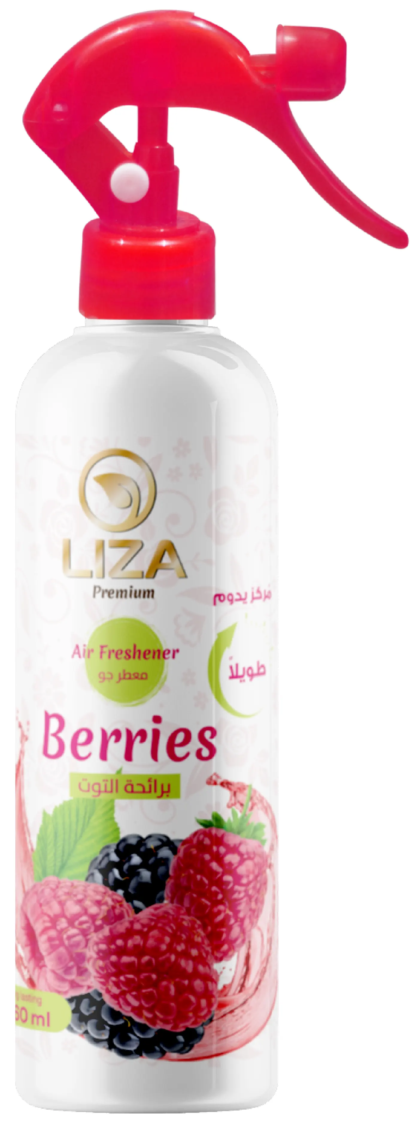معطر جو بخاخ ليزا، برائحه التوت، 460 مل، أحمر