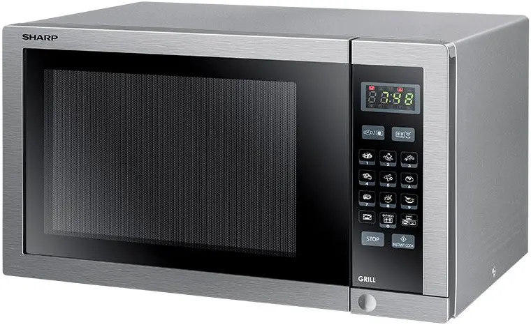 Sharp Microwave 34 Liter Digital with Grill, 1000 Watt, Silver, R-770AT-ST
