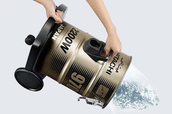 Hitachi Thai Vacuum Cleaner, 2100 Watts, 18 Liters, Black x Gold, CV.950F