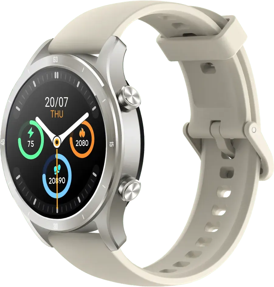 Realme Techlife Smart Watch R100, Bluetooth, 1.32 Inch Touch Screen, Water Resistant, 380mAh Battery, Grey