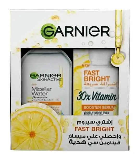 سيروم بشرة اشراقة سريعة 30 مل+ميسيلار 100 مل من غارنييه