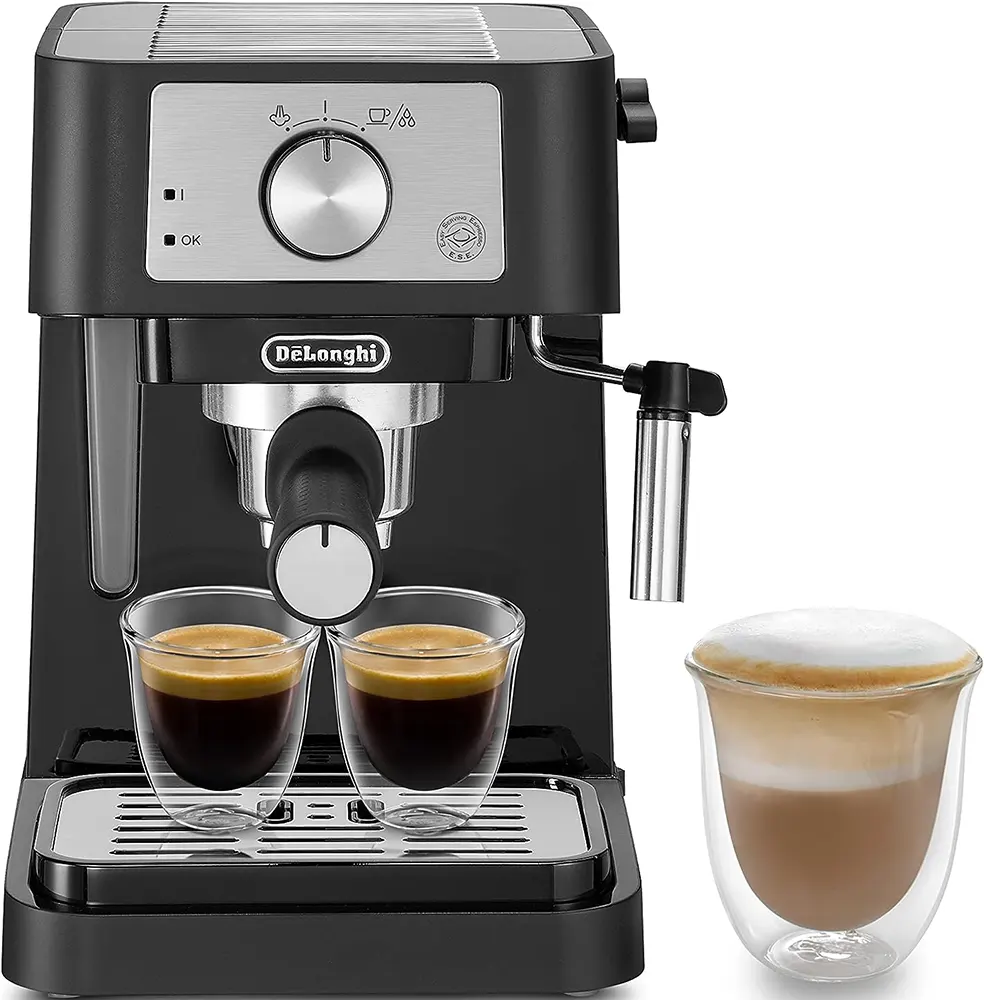 ماكينة تحضير قهوة الإسبريسو ديلونجي، 1100 وات، أسود، EC260BK