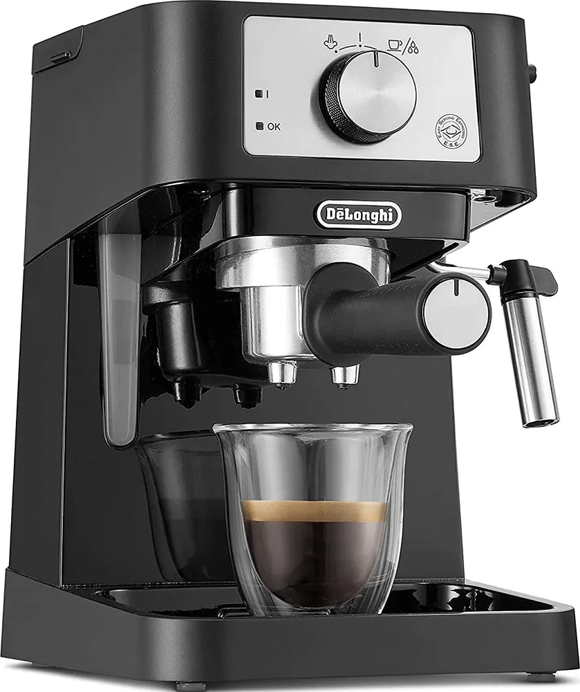 ماكينة تحضير قهوة الإسبريسو ديلونجي، 1100 وات، أسود، EC260BK