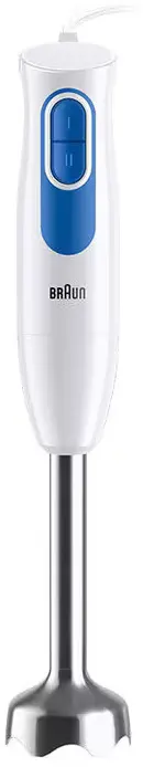 Braun Multiquick 2 Hand Blender, 600 Watt, 600 ml, with egg beater and chopper, white, MQ20236MWH