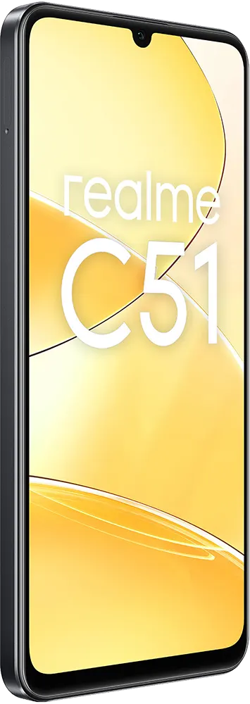 Realme C51 Dual SIM, 128 GB Memory, 4 GB RAM, 4G LTE, Carbon Black