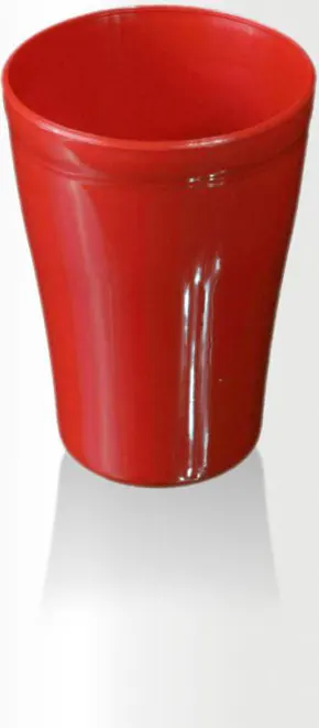 Eco plastic cup 400 ml - red