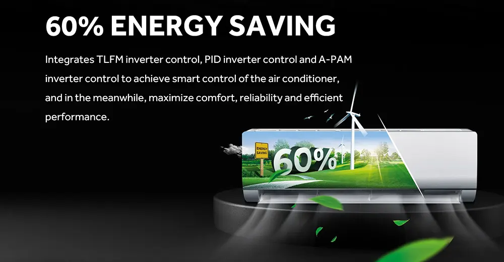تكييف هواء اسبليت هاير 3 حصان، بارد- ساخن، انفرتر، واي فاي، أبيض، HSU-24KHSIDC