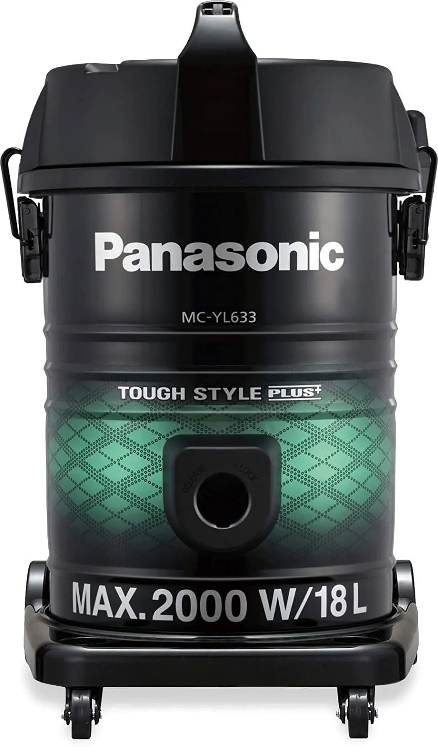 Panasonic Malaysian Vacuum Cleaner, 2000 Watt, 18 Liters, Black, MC-YL633