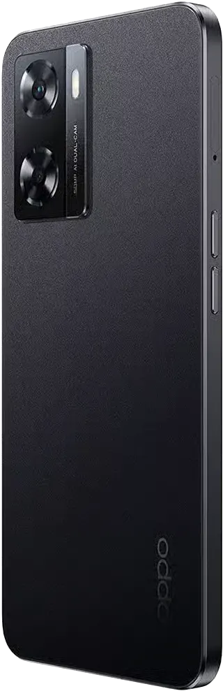 موبايل أوبو A77S ثنائي الشريحة ، ذاكرة 128 جيجابايت ، رامات 8 جيجابايت  ، شبكة الجيل الرابع، أسود