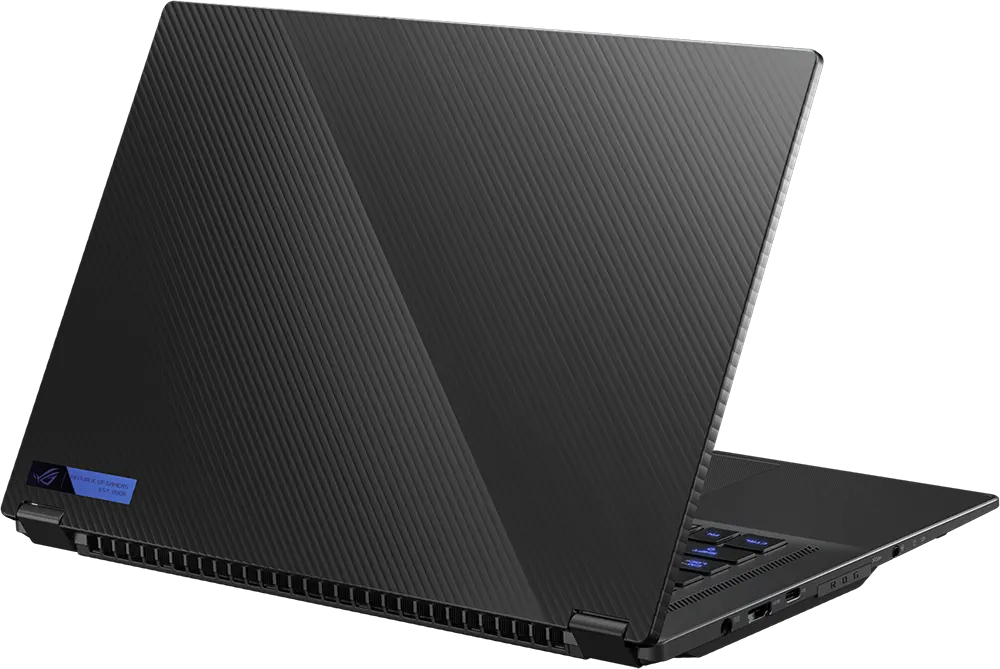 لاب توب اسوس روج فلو X16 GV601RW-M009W معالج AMD Ryzen 9-6900HS، رامات 32 جيجابايت، 1 تيرا بايت اس اس دي، شاشة لمس 16 بوصة WQXGA، كارت شاشة NVIDIA® GeForce RTX™ 3070 Ti بسعة 8 جيجا، ويندوز 11 هوم، أسود