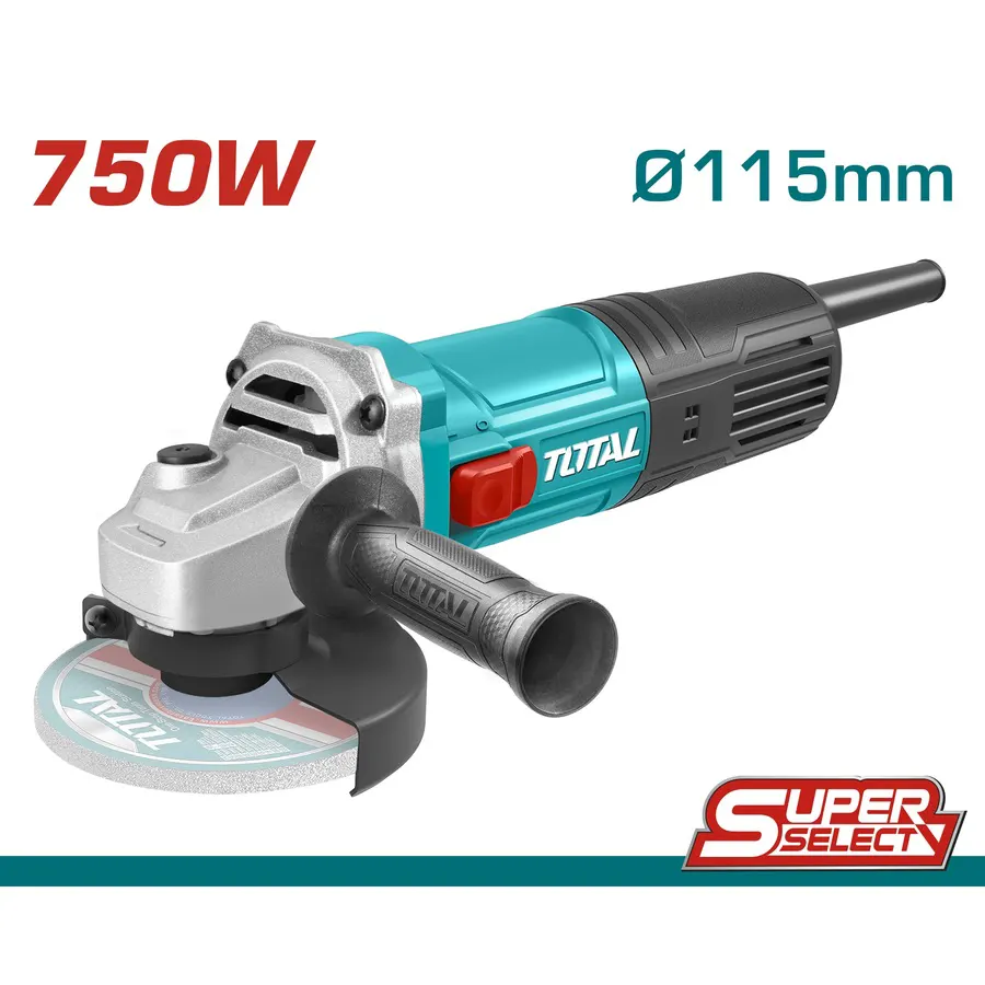 Total Angle grinder, 750 Watt, 115 mm, TG10711556
