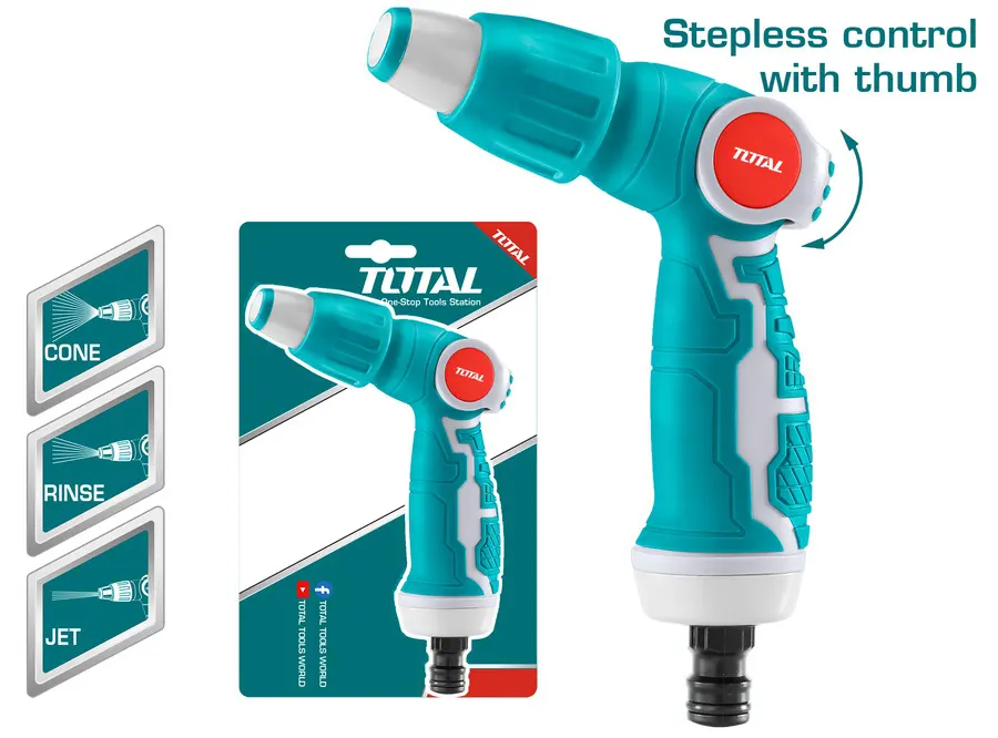Total water spray gun, 3 shapes, 3-4 inch, THWSG6031