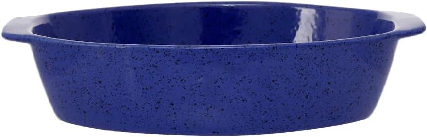 CERUTIL Oval Pyrex casserole , Large, Blue