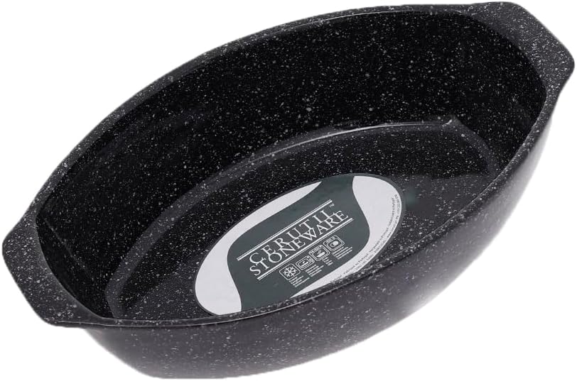 طاجن بورسلين بيضاوى من سيروتيل ،ميديم ،أسود