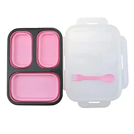 لانش بوكس صحي سيليكون قابل للطي -ألوان