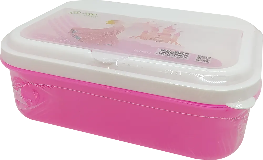 لانش بوكس هيرو مع ادوات طعام - بينك