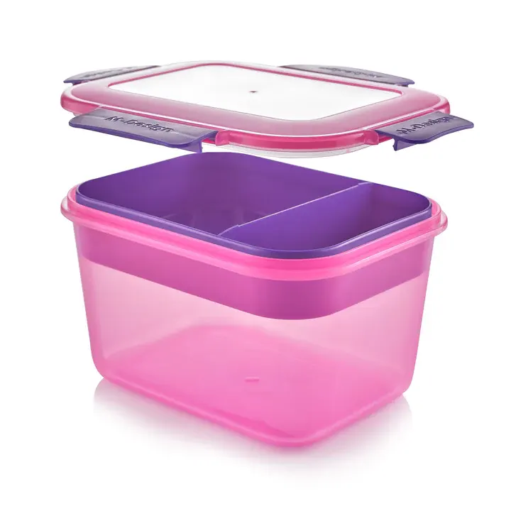 Fresco Clips Lunch Box 2.3 Liter - Pink