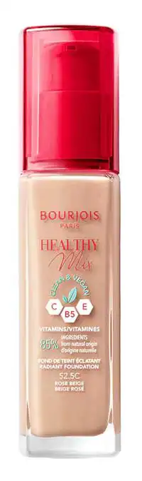 Bourjois Healthy Mix Clean Foundation, C52.5 Rose Beige
