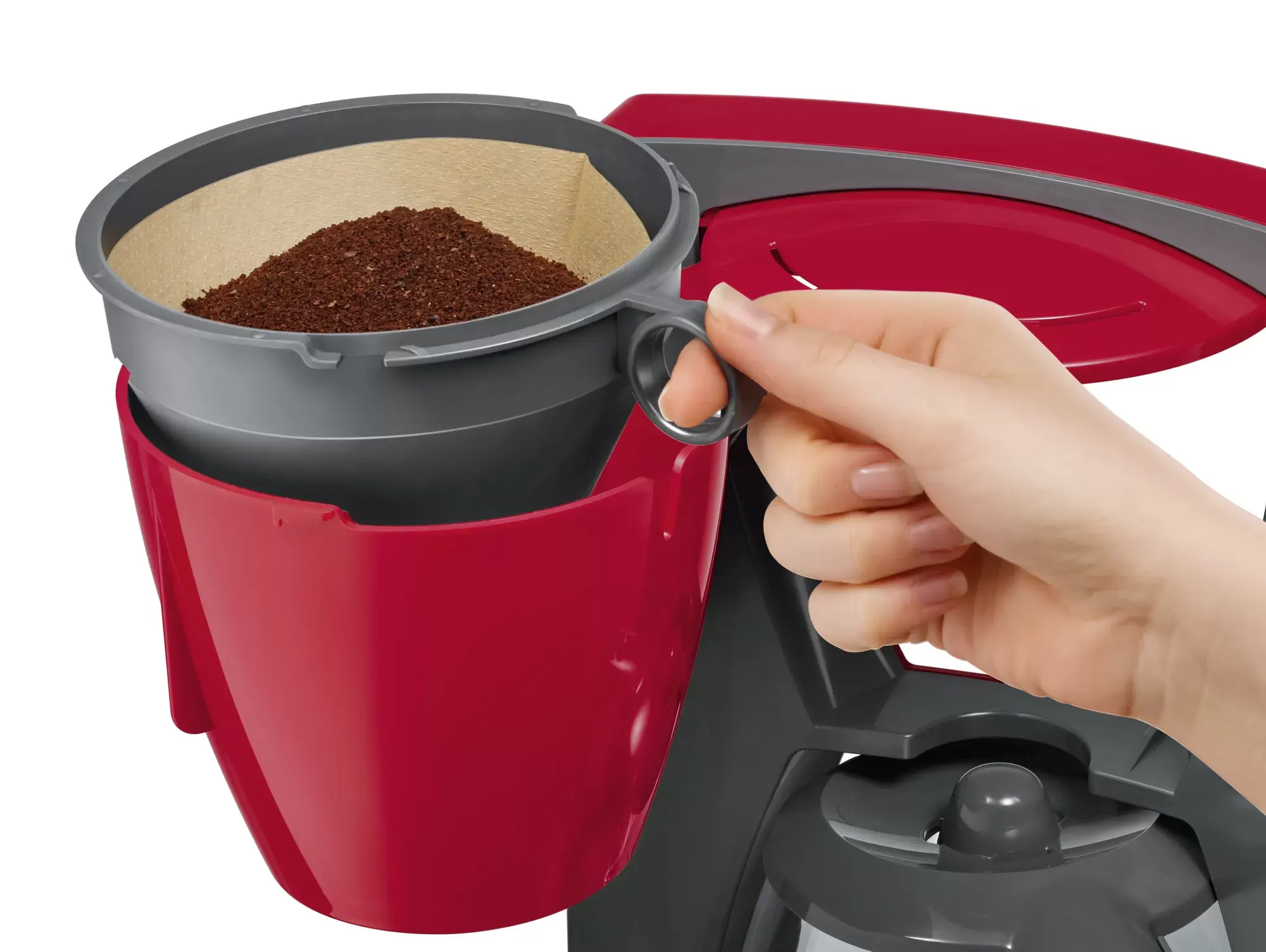 Bosch Comfort Line American Coffee Maker, 1200 Watt, Red, TKA6A044