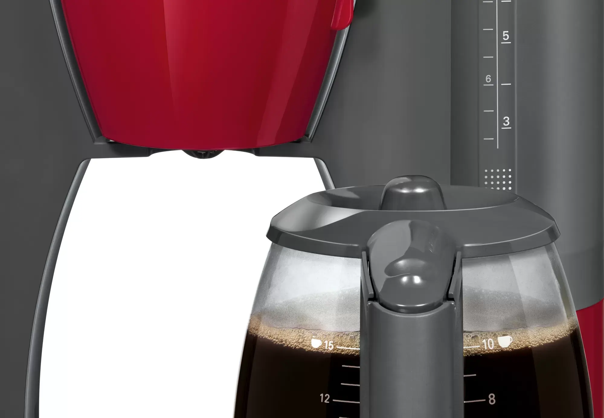 ماكينة تحضير قهوة امريكان بوش كومفورت لاين، 1200 وات ،أحمر ،TKA6A044