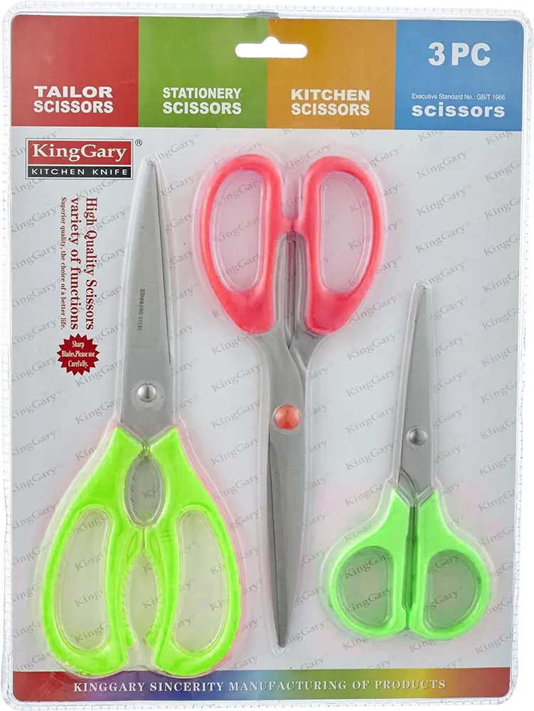 Stainless kitchen scissors 3*1 for multi-use - colors