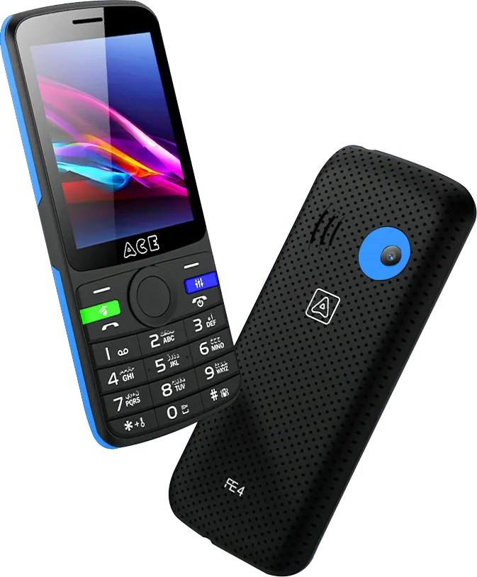 Ace FE4 dual SIM phone, 32 MB internal memory, 32 MB RAM, 2G network, blue