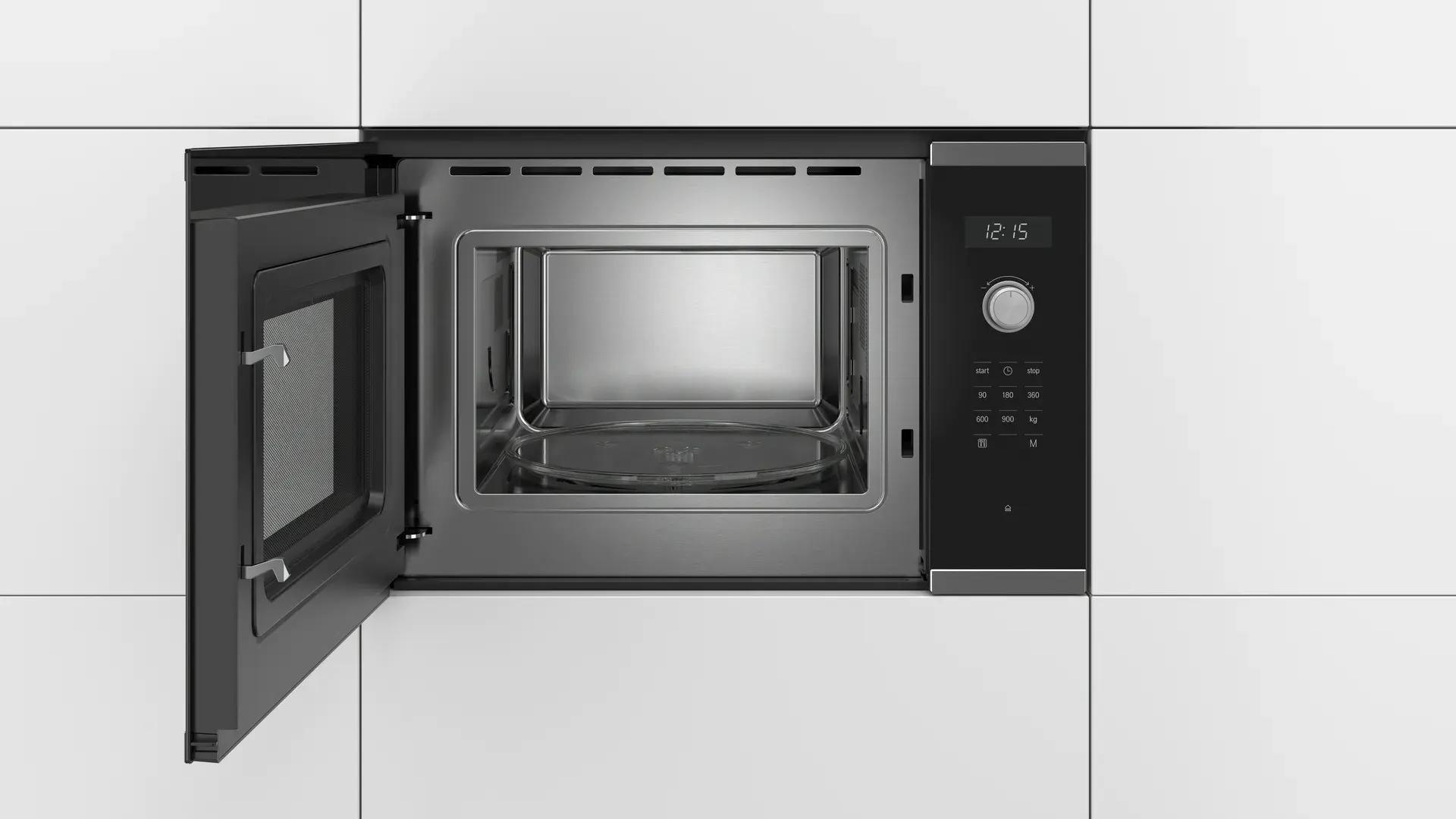 Bosch Built-In Microwave, 25 Liter Digital, 900 Watt, Black, BFL554MS0