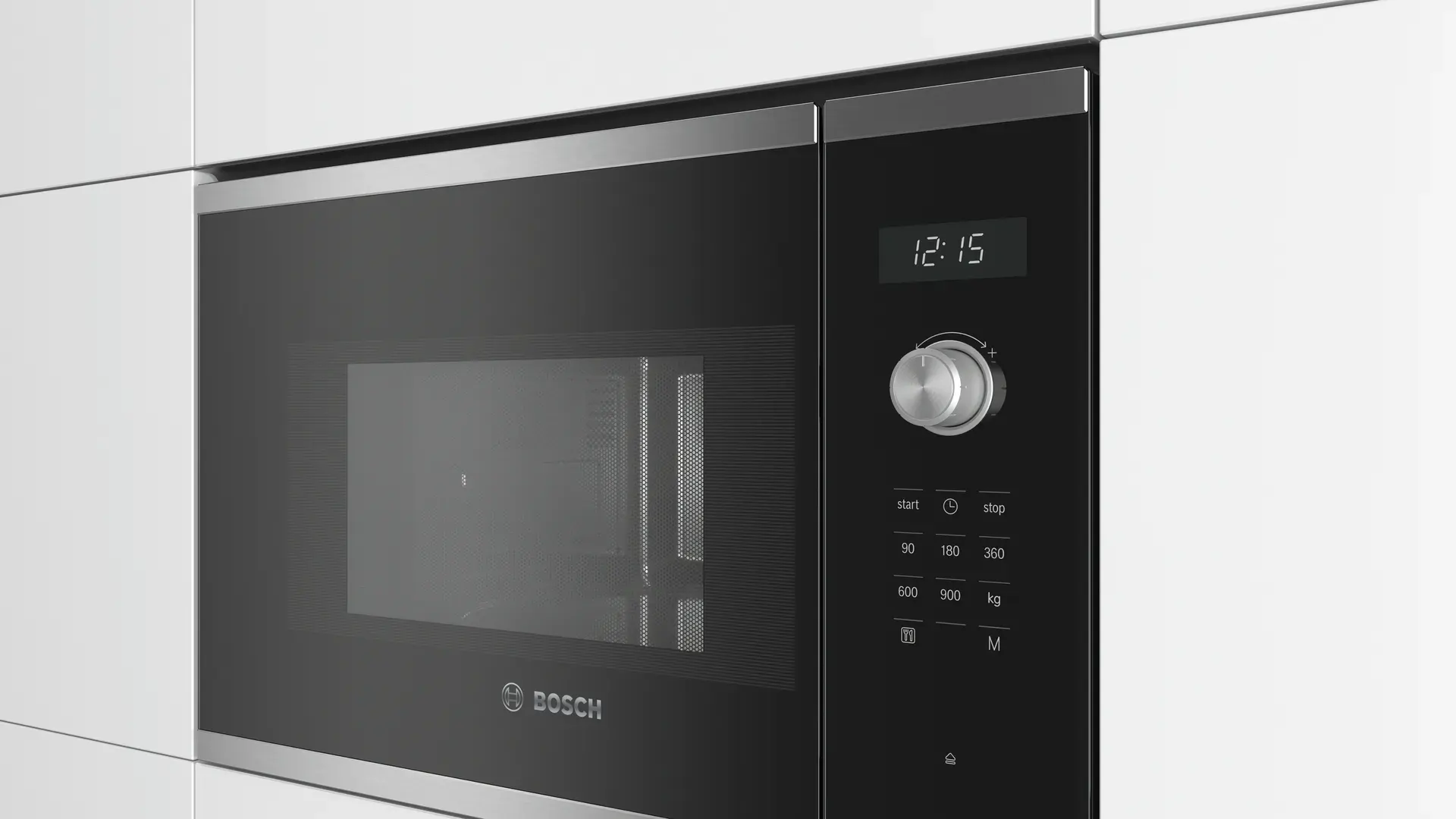 Bosch Built-In Microwave, 25 Liter Digital, 900 Watt, Black, BFL554MS0