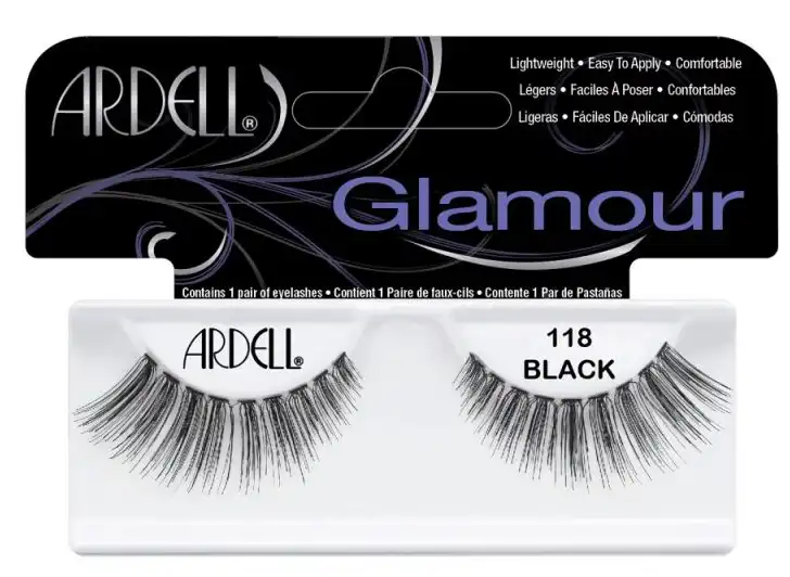 Ardell Glamour False Eyelashes, 118 Black