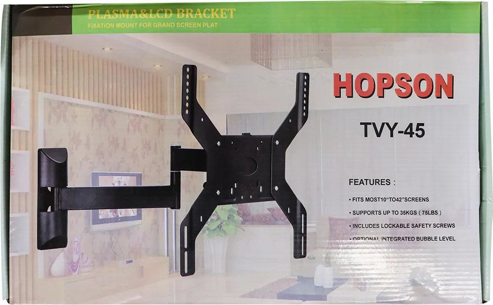 حامل شاشة هوبسون ( 32-42) بوصة، أسود، TVY-45