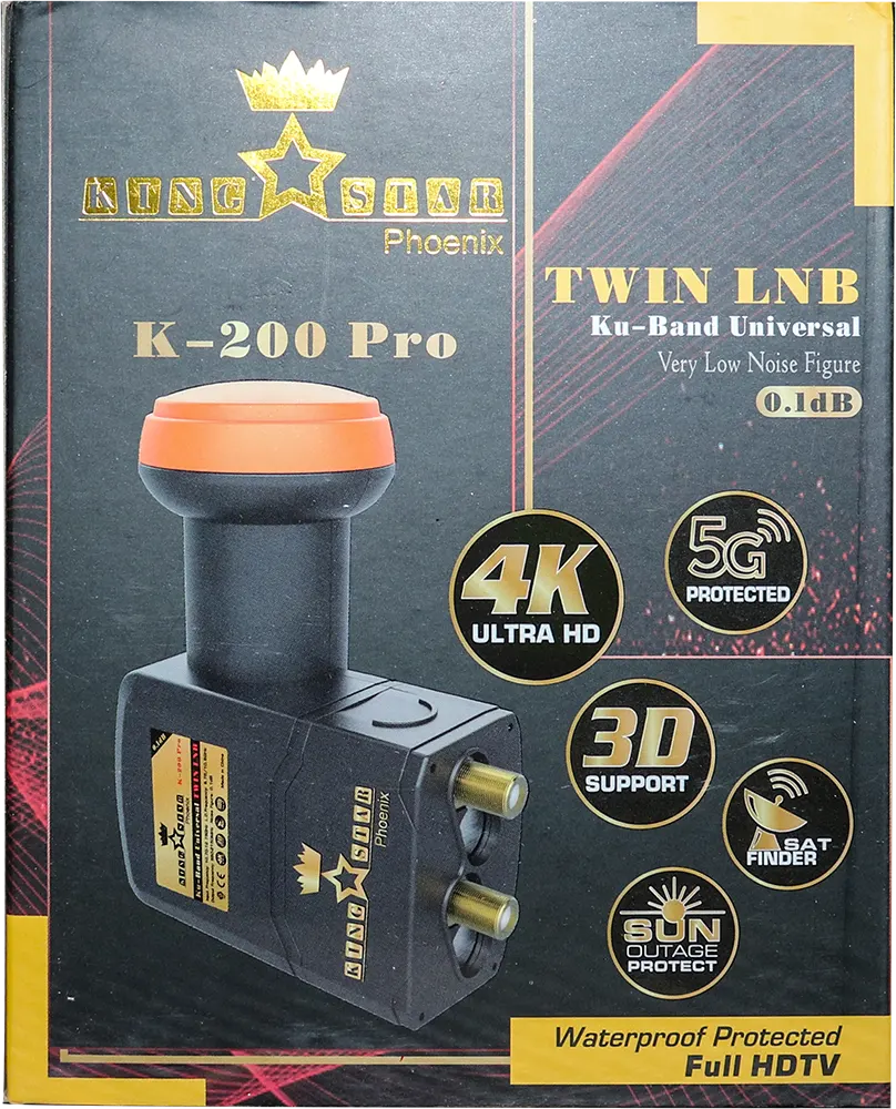 LNB King Star 2 output Lens, Inverto, Black