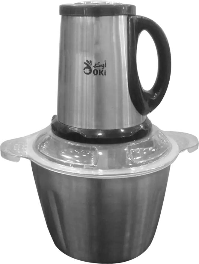 كبة خضروات اوكي 1000 وات ، 3 لتر، فضي